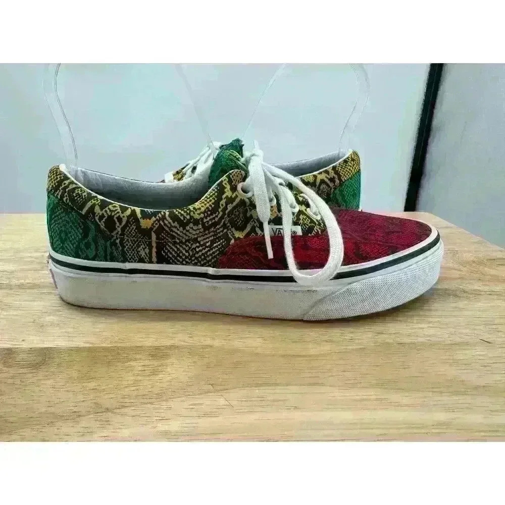Vans Era Snake Python Rasta Colors Low Top Lace-U… - image 5